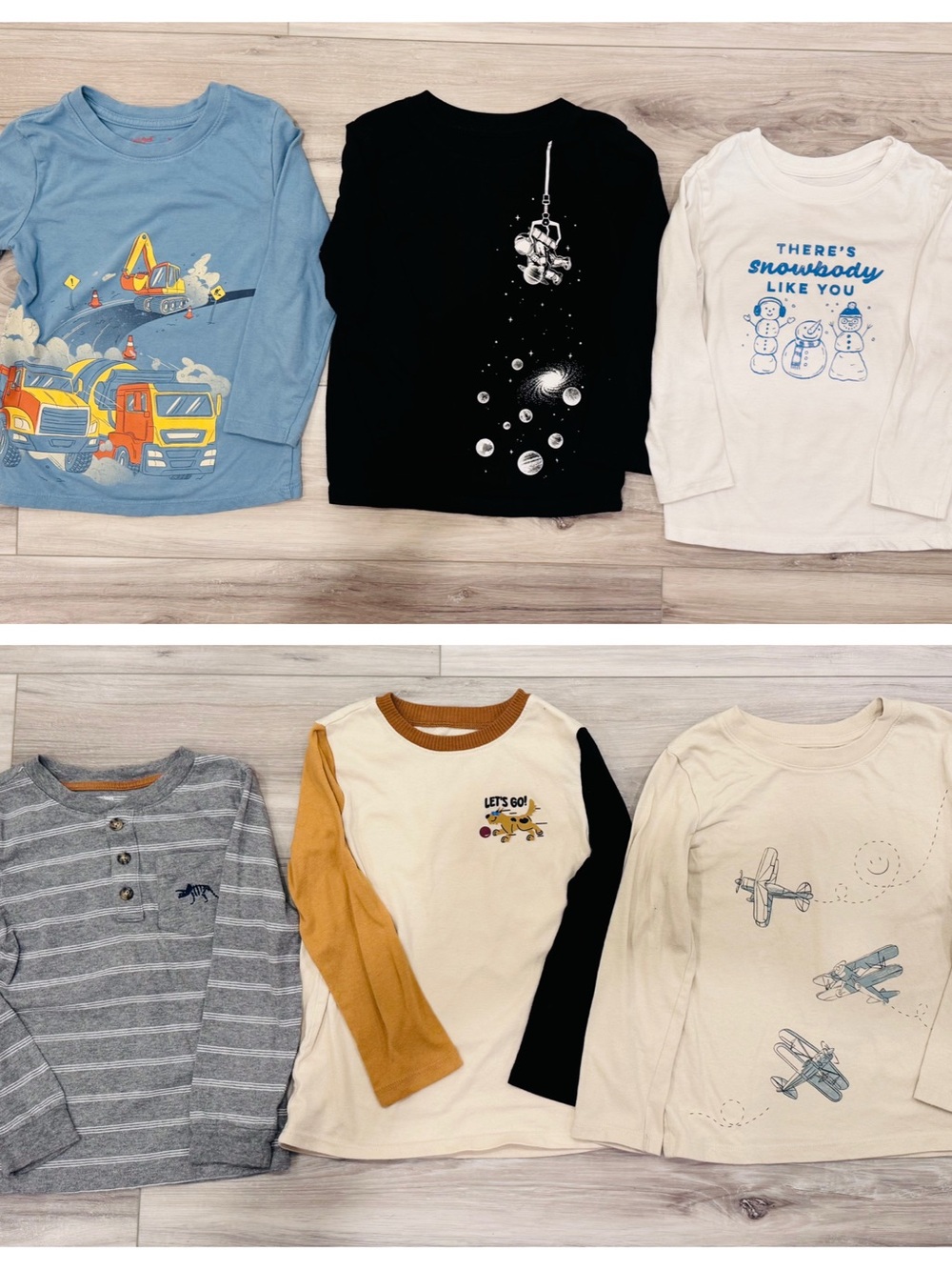 Cat & Jack, one Simple Joys and one Garanimals 5T shirts